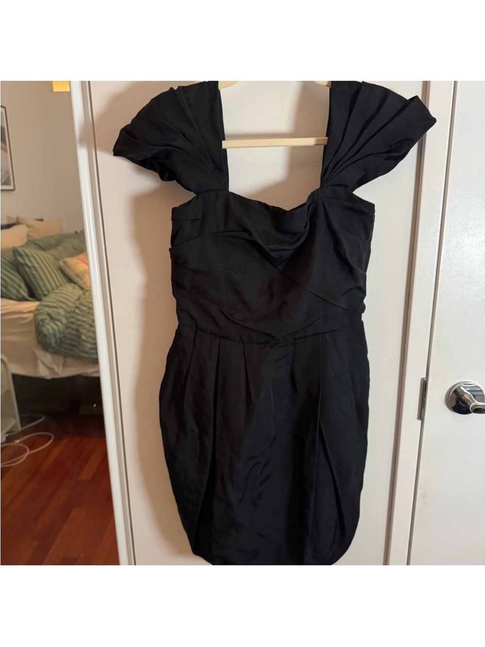 3.1 PHILLIP LIM Black Sculptural‎ Sleeve Mini Dress | Cotton Silk